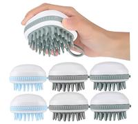 FOMIYES 6pezzi Spazzola Massaggiatrice Per Capelluto Esfoliante Per Capelluto Portatile Sotto La Doccia Per Alleviare Prurito e Rilassare i Muscoli Della Testa