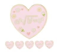 FOMIYES 6pezzi Spilla Forma Di Cuore in Lega Lettere Inglesi Accessorio Elegante Per Cappotti Sciarpe Maglioni e Borse Per San o Matrimoni