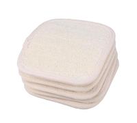 FOMIYES 6pezzi Spugna Loofah Esfoliante Per e Massaggio Asciugamani Quadrati Per Bagno Per Oily e Secca Manico Elastico Ricca Espandibili Quando Bagnati