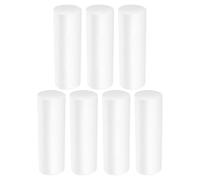 FOMIYES 7 Pezzi Cilindri di Schiuma Bianca Fai da Te da 15 Cm per Decorazioni e Progetti Artistici, Materiale Educativo in Polistirolo Solido e attività Manuali Creative