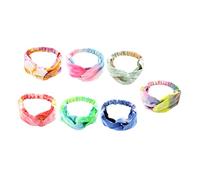 FOMIYES 7 Pezzi Fasce Elastiche Colorate per Tie Dye per Ragazze per Yoga e Attività Sportive Assorbono e Mantengono