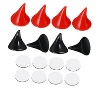 FOMIYES 8 Pezzi Corna da Demone per Casco Moto e Auto Accessori Leggeri in Abs Facili da Usare per Superfici Lisce Decorazione Halloween Rosso e Nero