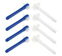 FOMIYES 8pezzi Spazzolino per Protesi Dentaria Testina Doppia Setole Delicate per Pulizia degli Apparecchi di Contenzione per Quotidiana Pulizia Completa di Dentiere e Apparecchi Dentali