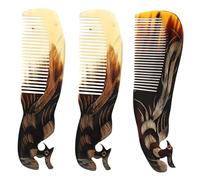 FOMIYES 9 Pz Pettine in Corno Di Pettine Fatto a Mano Pettini Per Le Donne Massaggiante Strumento Per Il Massaggio Del Cuoio Capelluto Utensili Tromba Boutique Donna Corna