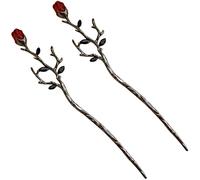 FOMIYES Accessori Per Cinesi Forcina Per A Forma Di Fiore Set Di Forcine Per A Forma Di Rosa Forcina Per Cinese Per Donne Supporto Per Chignon Per Bacchette Per