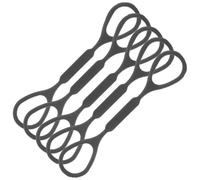 FOMIYES Accessori per Tromba 5 Pezzi Anelli di Arresto in Silicone Nero Fermo Scorrevole per Messa a Punto Strumento Musicale Elastico e Flessibile per Controllo Valvole Tromba