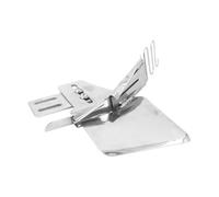 FOMIYES Accessorio Rilegatore Metallico per Macchina da Cucire, Argento | Acciaio Inossidabile, Crea Bordo a Nastro e Piega Tessuto, per Cuciture Domestiche e Lavoro Preciso