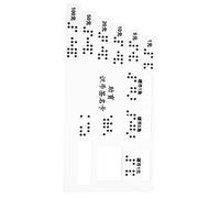 FOMIYES Assistenza in Braille Acrilico Per Non Vedenti Identificatore Valuta Braille Design Intuitivo Per Transazioni Sicure in Centri Commerciali e Mercati