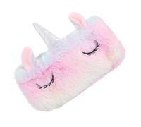 FOMIYES Astuccio Peluche Unicorno per Bambine Multifunzione per Cancelleria Cosmetici e Monete Design Lavabile e Resistente con Zip Scorrevole per Scuola e Viaggio