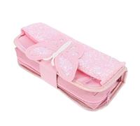 FOMIYES Astuccio Portapenne per Studenti Decorazioni Scuola, Grande Capacità, Design Zip e Inserti, Realizzato Oxford Rosa, per Scuola e Cancelleria