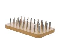 FOMIYES Attrezzo per Esercizi in Legno per le Dita Pannello per la Riabilitazione della Mano e Gioco dei Pioli per Migliorare Destrezza e Coordinazione Strumento Versatile per Terapia