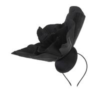 FOMIYES Big Flower Basche falso Diademi fermaglio per a fiore Nozze gruppo musicale matrimoni accessori per affascinanti cuffia affascinante stoffa Black