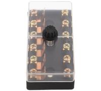 FOMIYES Blocco Fusibili Auto a 6 Vie 6x30mm in Plastico e Rame Resistente al Calore per Camper e Automobili, Sostituzione Rapida in Spazi Limitati