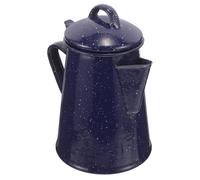 FOMIYES Bollitore in Smalto Blu 1,2l Manico ad Anello e Beccuccio | Finitura Lucida e Superficie Liscia, Ferro Spesso, per Caffè, Latte e Infusi in Casa o Ristorante