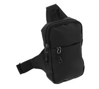 FOMIYES Borsa Per Il Petto Per Sport All'aria Aperta Di Moda Di Grandi Dimensioni Presa Formazione Zaino Correre Motociclo Palestra Fanny Escursionismo Carino Bottiglia Black Panno Oxford
