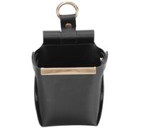 FOMIYES Borsa Portaoggetti da Appendere alla Parete in Pu Nero, Organizer Sospeso Ampio Spazio e Apertura, Smontabile e Pieghevole per Camera da Letto e Armadio Sopra Porta