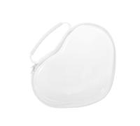 FOMIYES Borsa Trasparente per con Chiusura Zip Custodia Rigida Protettiva Organizer per Viaggio e Toiletries Dimensioni per Aeroporto e Quotidiano