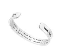 FOMIYES Braccialetto Alla Moda in Acciaio Inossidabile Con Scritta Per Figlia Bracciale Lettere Semplice e Leggero Per Ogni Occasione