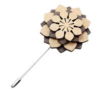 FOMIYES Broccato di legno spillo Spettatura floreale spilla da matrimonio spilli Spilla per fiore all'occhiello per abito da uomo spilla floreale da uomo Pin di fiori