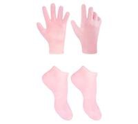 FOMIYES Calze Idratanti Piedi Rosa Sebs, Rimuovi Calli, Pelle Secca | Set da Due Paia, Comode da Indossare, per Talloni Screpolati, Cura Quotidiana, Finitura Morbida