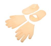 FOMIYES Calzini e Guanti Idratanti Per Donna Set Di Cura Per Mani e Piedi Maschera Esfoliante Per Secca e Screpolata Trattamento Notturno Per Morbidezza e Idratazione