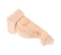 FOMIYES Capitello in Legno Intagliato Stile Vintage Europeo per Decorazione da Parete e Supporto Travi, Facile Installazione, Colore Beige Elegante per Progetti di Arredo Casa