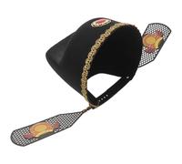 FOMIYES Cappello da Cosplay Imperatore Cinese Trecce, Copricapo Tradizionale della Corte Reale, Accessorio Festivo Taglia Unica per Feste e Spettacoli Colore Casuale