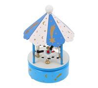 FOMIYES Carillon a Giostra Musicale in Legno Rotante, Giostra Decorativa a Forma di Cavallo Intagliato, Scatola Musicale a Carica Artigianale per Cameretta e Arredamento Casa, Idea Regalo