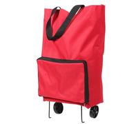 FOMIYES Carrello della Spesa Pieghevole con Ruote e Borsa Portaoggetti, Borsa Trolley Riutilizzabile per Supermercati, Scuola e Viaggi, Manici Robusti e Ampia Capacità per Alimenti