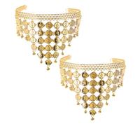 FOMIYES Catena Di Paillettes Per Danzatrice Del Ventre Gioielli Boho Gonna Dorata Copricapo Per Feste E Festival