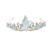 FOMIYES Cerchietto Strass e Stella Marina Corona di Cristalli per Sposa Tiara da Principessa Sirena Copricapo Tema Oceano