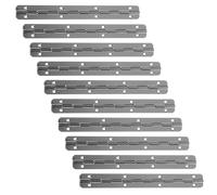 FOMIYES Cerniere per Pianoforte Nere Lunghe 150X17Mm 180° Set da 10 Pezzi Cerniere Continue a Scomparsa per Scatole di Legno Armadi Porte Fori Preforati per Installazione Rapida e Uso