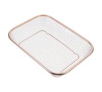 FOMIYES Cestello Scolapiatti in Acciaio Inossidabile per Cucina, Resistente e Multifunzione, per Lavare e Scolare Frutta e Verdura, Design Rettangolare Compatto