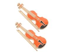 FOMIYES Chiusura Sicura in Lega Smaltata 2 Pezzi Spilla a Forma di Violino Multiuso e Raffinata, per Borse e Durante Eventi di Quartetto D'archi o Uso Quotidiano