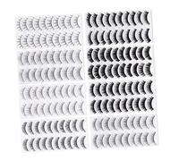 FOMIYES Ciglia Finte Naturali 80 Paia Set 8 Stili Diversi per Trucco Occhi Elegante Feste e Uso Quotidiano