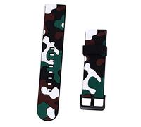 FOMIYES Cinghia di orologio in silicone mimetico bande Guarda le cinghie per gli uomini gruppo musicale cinturini in silicone camouflage cinturino dell'orologio Gel di silice bianca