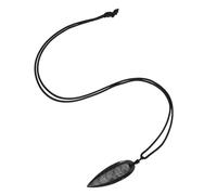FOMIYES Ciondolo Grande di Pietra Fossile Ammonite Nero, Design Realistico Versatile per Gioielli e Decorazioni la Casa, per Appassionati di Paleontologia