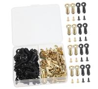 FOMIYES Clip di Supporto per Cornici in Ferro 120 Pezzi Viti per Appendere Quadri e Foto Set di Bottoni Girevoli per Fissaggio Pannello Posteriore Accessori per Decorazioni da Parete