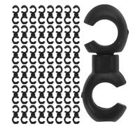 FOMIYES Clip per Cavi Bici Stile S 100 Pezzi Supporti di Fissaggio in Plastica Nera per Gestione Cavi Freno e Cambio Staffe Resistenti per Ciclismo su Strada e Mountain Bike Protezione