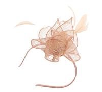 FOMIYES Clip per con fascia a cilindro lucido copricapo da tea party per ragazze 1920 parrucche fascia di fiore affascinante Tè dei cappelli affascinanti rosa