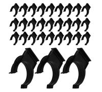 FOMIYES Clip per Zoccolo per Gambe Mobili da Cucina 50 Pezzi in Plastica Nera, Clip Angolari Nascoste per Fissaggio Pannelli e Piedini, Accessori Professionali per Battiscopa e Armadi