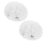 FOMIYES Coda di Coniglio di Peluche Bianca Morbide Mollette 2 Pezzi per Costume da Coniglietta Donna e Ragazzo Ragazza Festa Halloween Cosplay