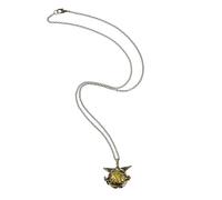 FOMIYES Collana Ciondolo Diffusore per Aromaterapia, Catena al Collo in Bronzo Antico Pendente per Oli Essenziali, Gioielli da Donna Eleganti Adatti a Tutti gli Stili e Regali per Ragazze