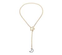 FOMIYES Collana Punk Gotica Regolabile con e Stella Dorata Design Y per Donne e Ragazze Catena Cubana per Feste e Performance Rock Gioiello Celestiale Elegante