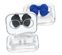 FOMIYES Confezione Da 2 Custodie Per Lenti A Farfalla Con Clip Kit Di Stoccaggio Con Coperchio Touch Perfette Per Scuola Lavoro O Viaggi