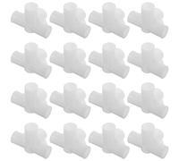 FOMIYES Connettore a Quattro Vie per Asta Armadio in Plastica 22mm, Set 20 Pezzi per Scaffalature, Giunti per Scarpiere e Organizer, Accessori per Montaggio Armadi Fai da Te