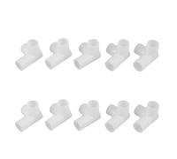 FOMIYES Connettori in Plastica a 3 Vie per Mobili 10 Pezzi, Raccordi di Collegamento per Aste Armadio Diametro 24,5 Mm, Accessori per Scarpiera e Organizer Armadio per Ottimizzazione