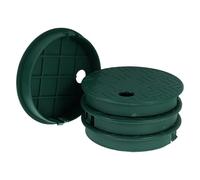 FOMIYES Coperchio Rotondo Verde per Scatola Valvole da 6 Pollici, Set da 4 Pezzi, Copertura Resistente in Plastica per Impianto di Irrigazione Prato e Giardino, Protezione Contro Detriti