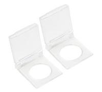 FOMIYES Copertura Protettiva in Plastica Trasparente 2 Pezzi per Pulsante Touch Tavoletta Luminosa Protezione Autoadesiva per Pulsanti Funzione Copia A3/A4 in Ambienti Creativi