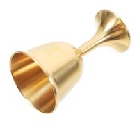 FOMIYES Coppa D’altare Vintage in Ottone e Rame, Stile Medievale Dorato | Pentagramma Inciso, Rilievo Floreale, per Acqua o Liquori, Decorazione Regale, Atmosfera Rituale e Antica
